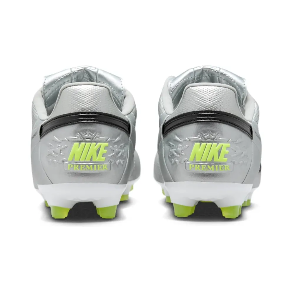 Nike Premier 3 FG Metallic Silver Black Volt (AT5889-004)