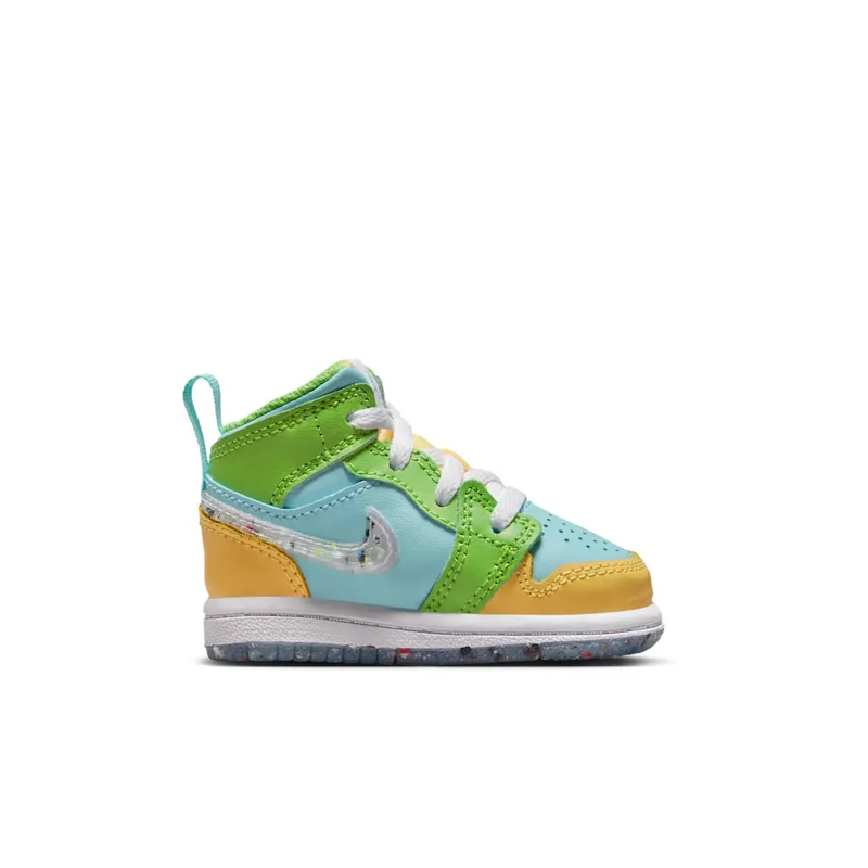 Jordan 1 Mid SE Glacier Ice Citron Pulse Action Green White (DX4369-400)