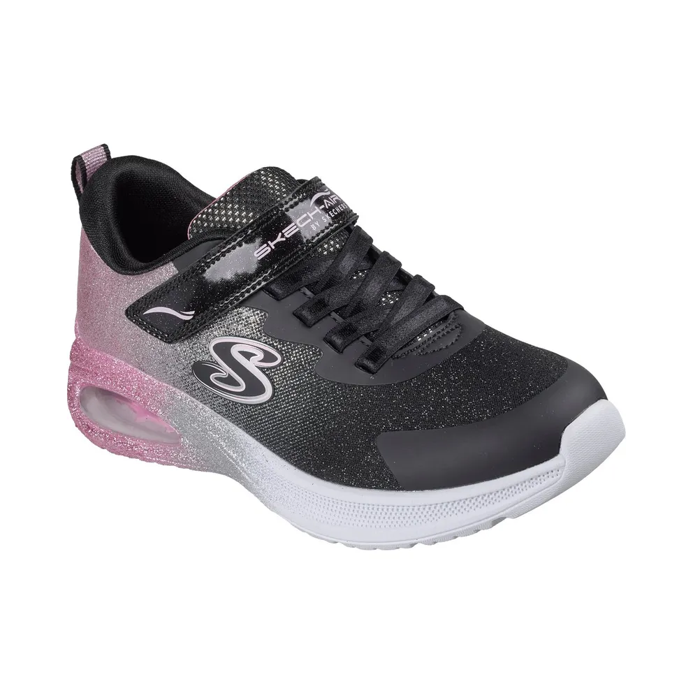 Skechers Microspec Max Advance – Glitz Gala Sneaker Black/Roos Gold