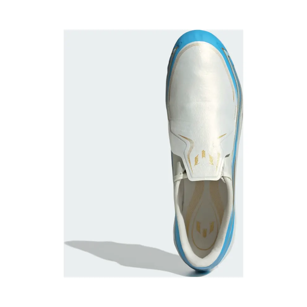 adidas F50 Messi League Firm Ground Football Boots “Ivory / Semi Blue Burst / Icey Blue” (IH1902)