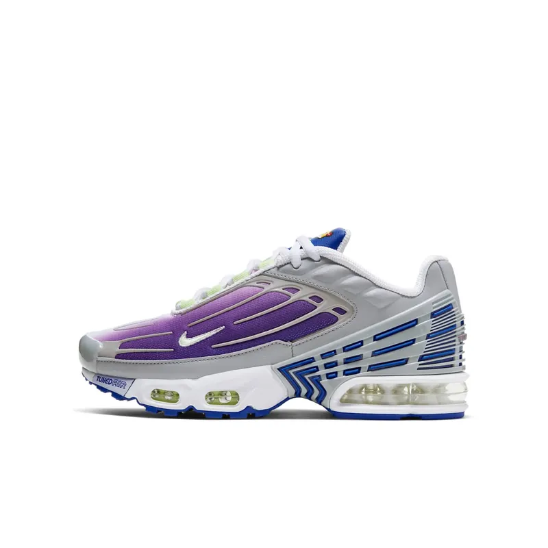 Nike Air Max Plus 3 Light Smoke Grey (GS) Light Smoke Grey/Purple Nebula/Hyper Blue (CD6871-006)