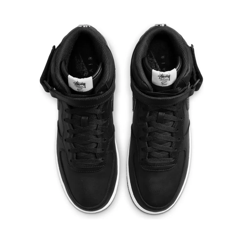 Nike Air Force 1 x Stussy Mid Black – “Grey / Black” (DJ7840-001)