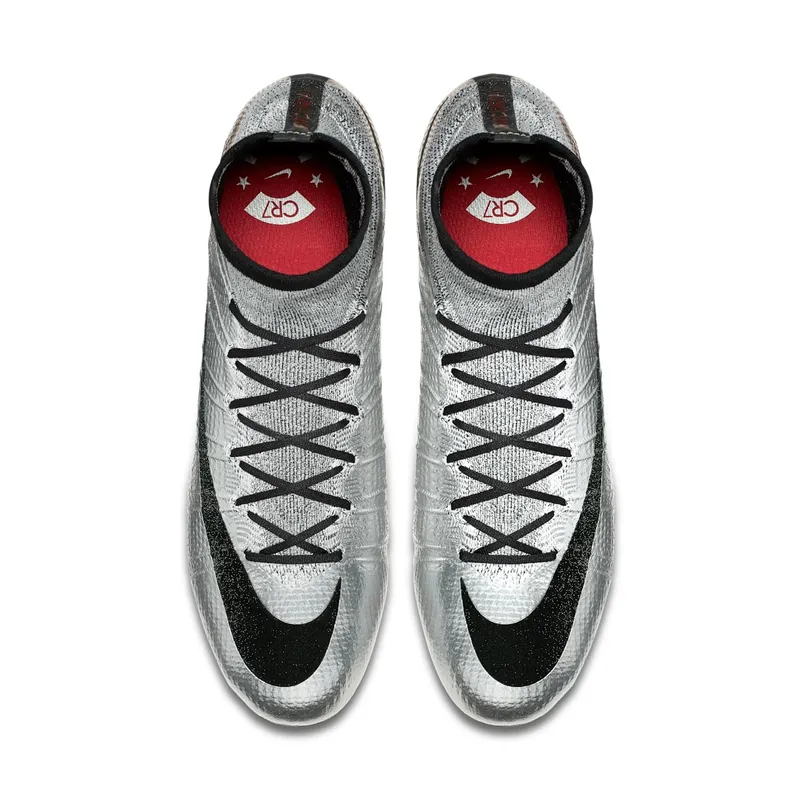 Nike Mercurial Superfly 4 CR7 Quinhentos Metallic Silver/Black-Gym Red (839622-006)