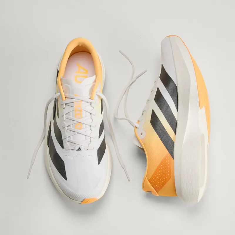 Adidas Adizero EVO SL Crystal White / Lucid Tangerine / Iron Metallic (KJ2521)