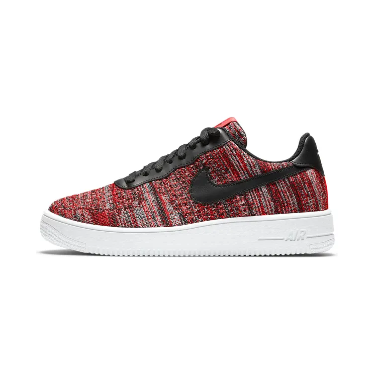 Nike Air Force 1 Flyknit 2.0 ‘University Red Black’ “University Red / Wolf Grey / White / Black” (CI0051-600)