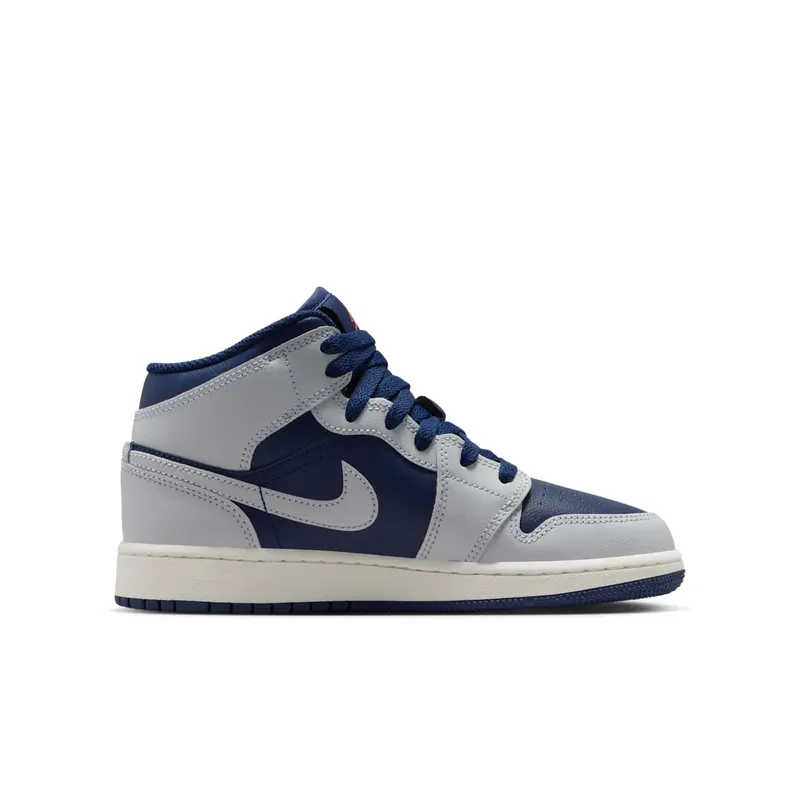 Jordan 1 Mid GS “Grey / Obsidian” (DQ8423-403)