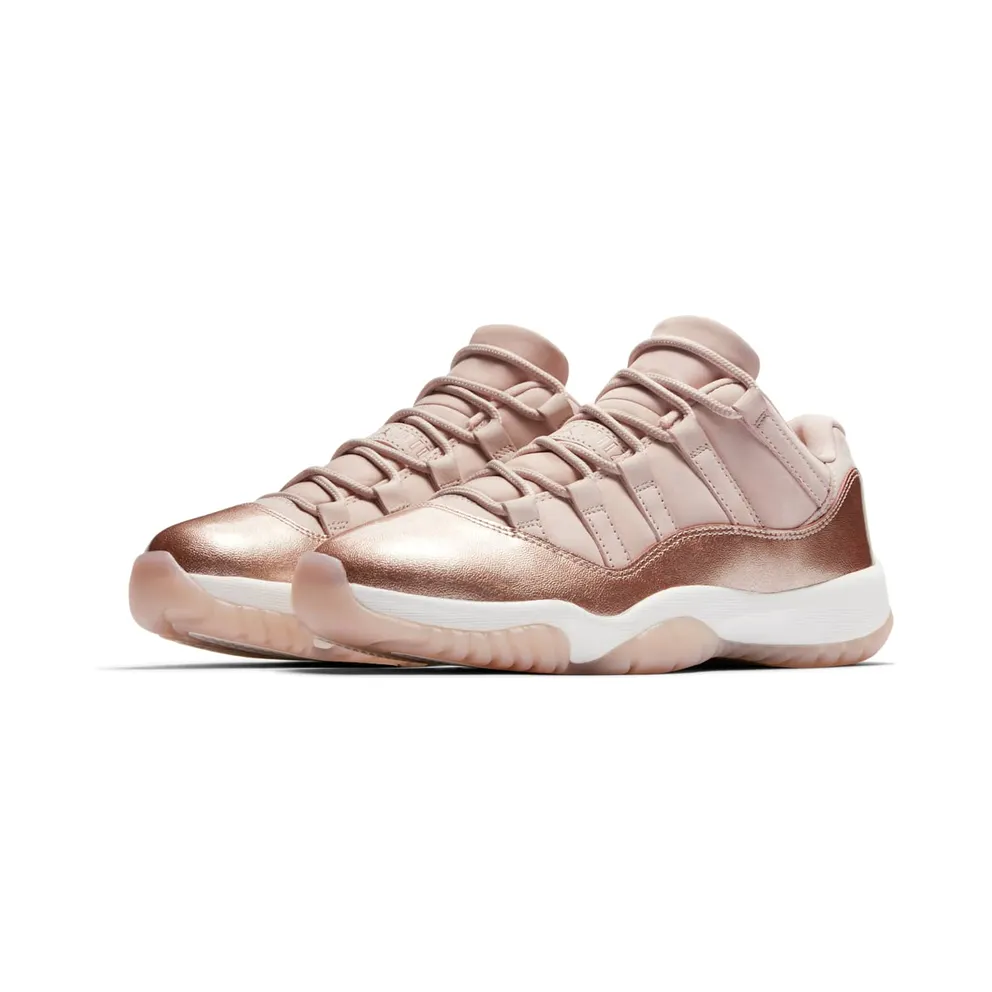 Jordan 11 Retro Low Rose Gold (W) Sail/Metallic Red Bronze-Gum Medium Brown (AH7860-105)