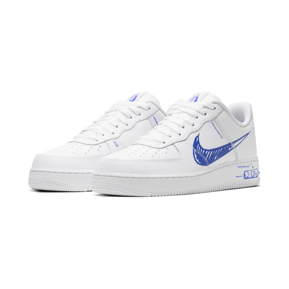 Nike Air Force 1 Low Sketch White Royal (2020) (CW7581-100)