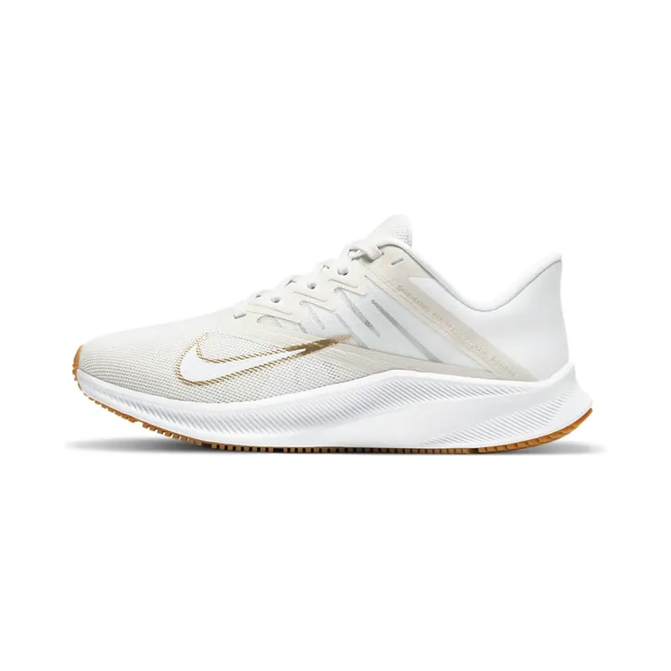 Nike Quest 3 Black “Platinum Tint / White / Gum Light Brown / Metallic Gold Star” (CD0232-010)