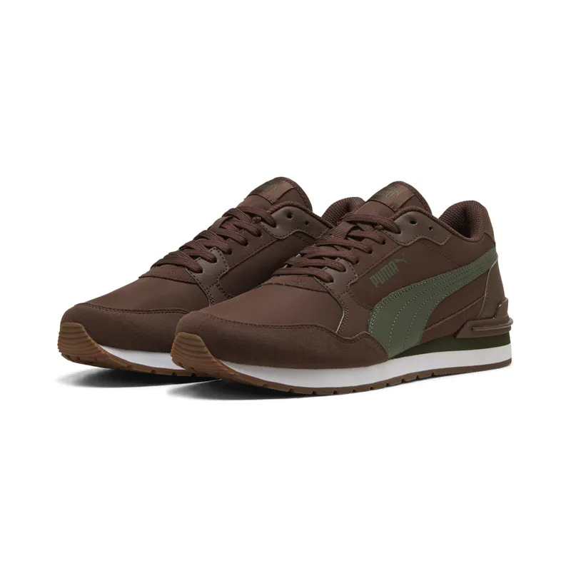 Puma ST Runner v4 Nylon “Chestnut Brown / Moss Veil / Puma White / Gum” (399069_29)