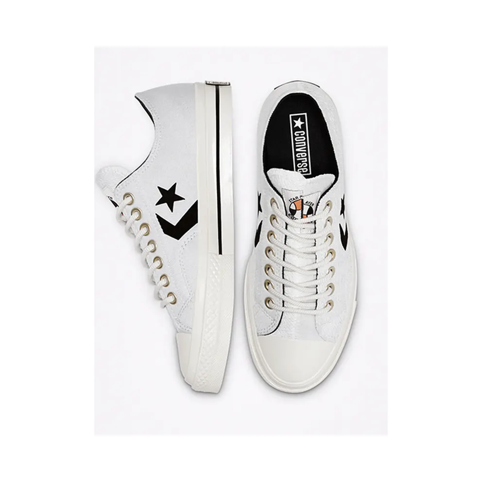 Converse Reverse Terry Star Player Low Top White/lunar Rock/black (168754C)