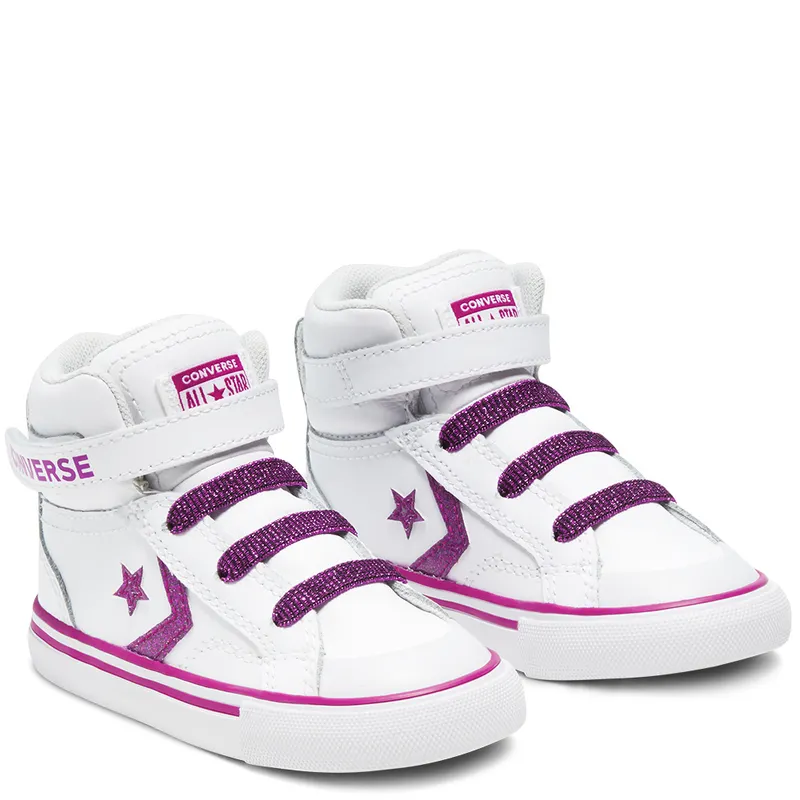 Converse Toddlers’ Coated Glitter Pro Blaze Strap High Top (768477C)