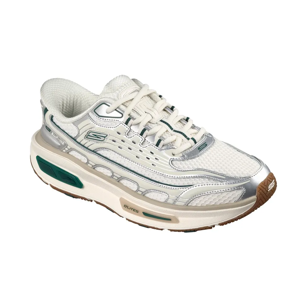 Skechers Slip-ins: Arch Fit D’Lites 330 – Modern Retro Jogger Sneaker Off-White/Groente