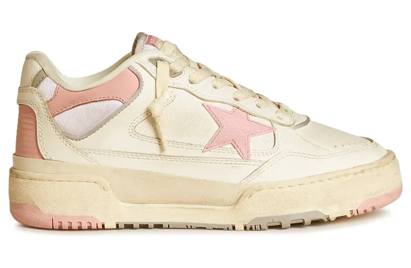 Golden Goose Forty2 leren sneakers – Beige (GWF00630F005711)