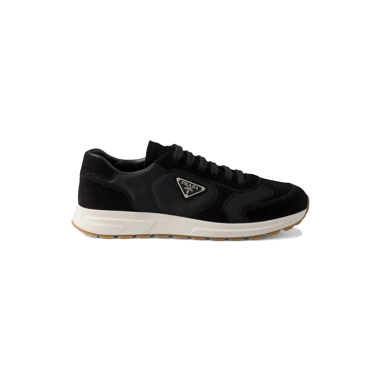 Prada Prax Suede And Re-nylon Sneakers Black (2EE455_D7R_F0632)
