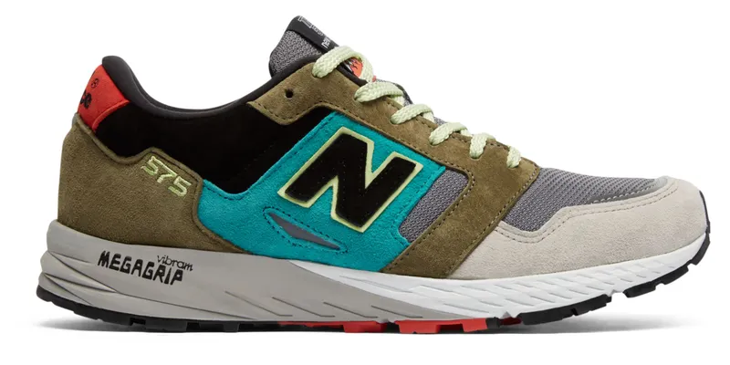 New Balance 575 Grey Green Black Grey/Green-Black (MTL575ST)