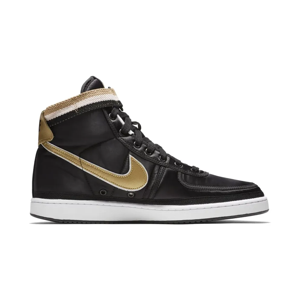 Nike Vandal High Supreme Black Metallic Gold Black/Metallic Gold-White (AH8652-002)