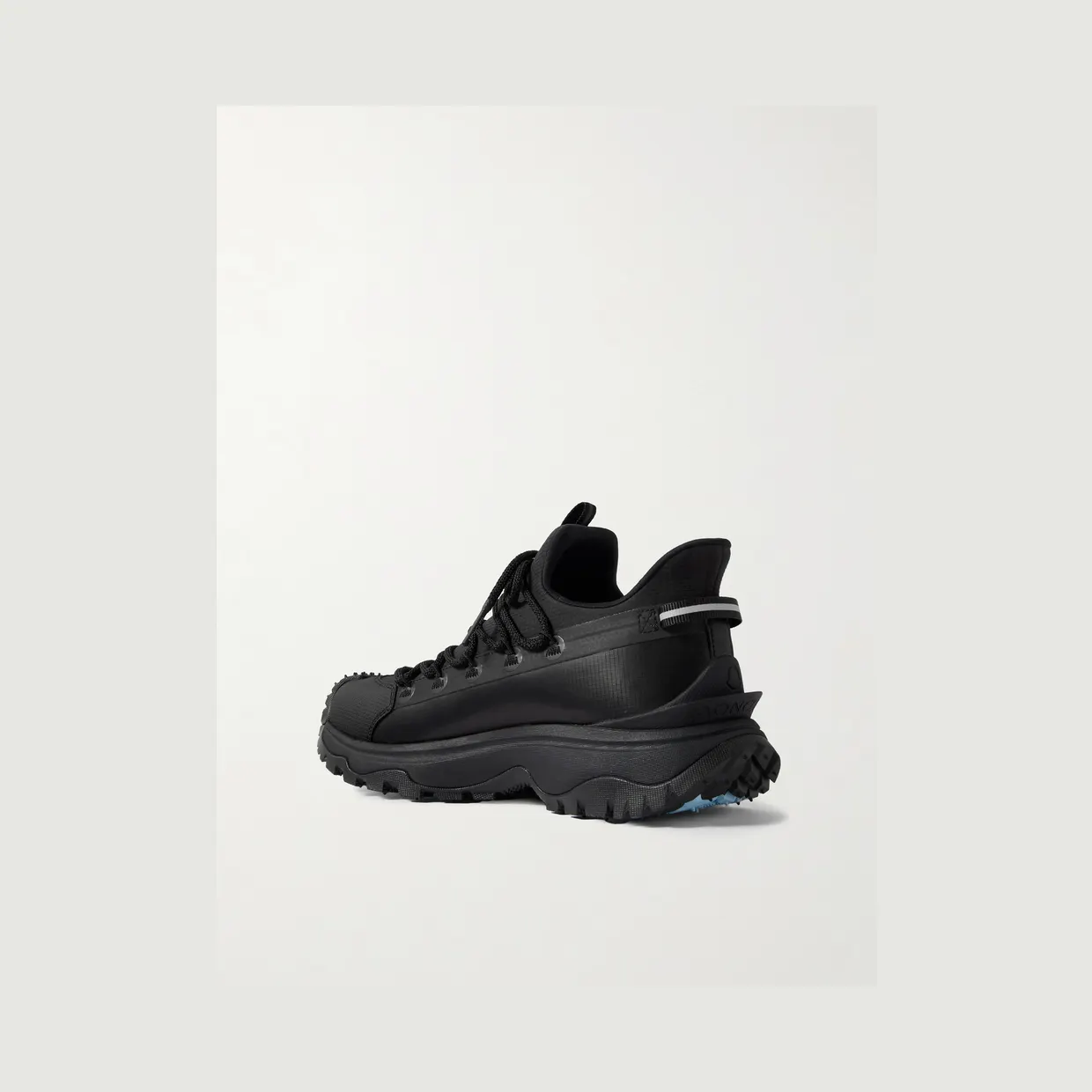 Moncler Trailgrip Lite 2 Logo-Print Rubber-Trimmed Ripstop Sneakers Black (4M002-80-M3457) (4)