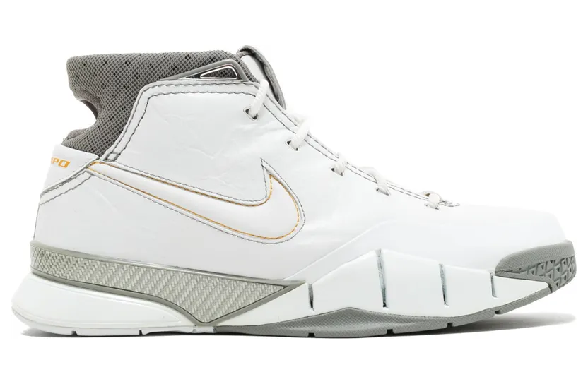 Nike Zoom Kobe 1 White/Wht-Med Grey-Canyon Gold (313143-111)