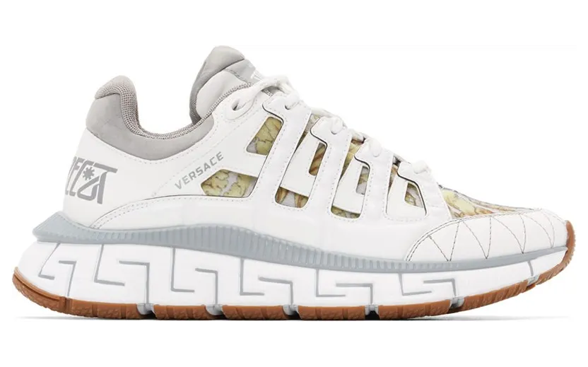 Versace Grey & White Trigreca Sneakers (DSU8094 D16TCG)