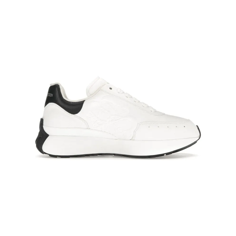 Alexander McQueen Sprint Runner White Black (687995WIC939061)