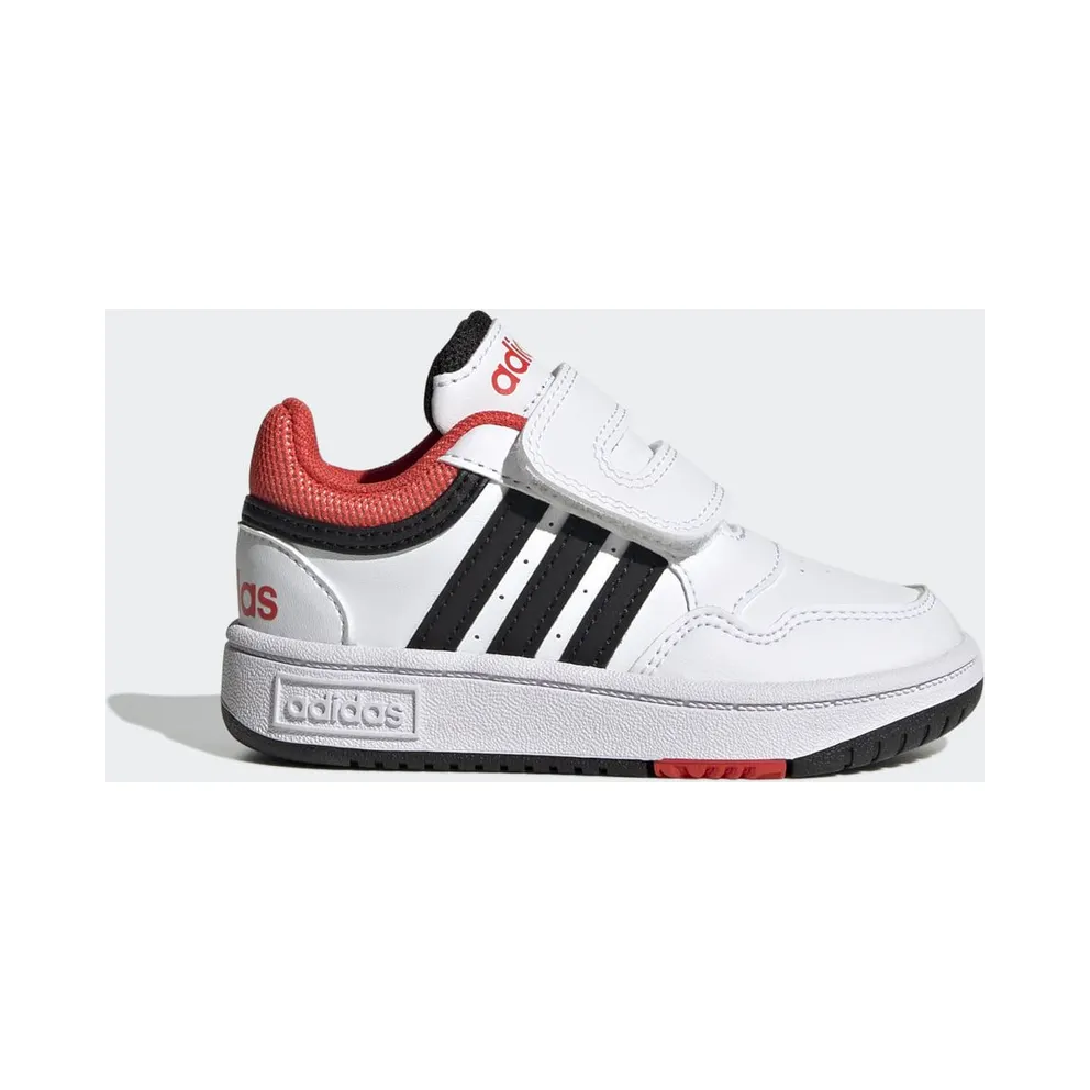 adidas Hoops Schuh Cloud White / Core Black / Bright Red (H03860)