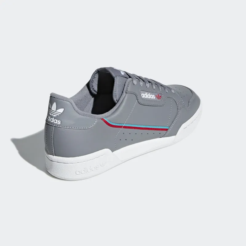 adidas Continental 80 Grey Grey/Hi-Res Aqua/Scarlet (B41671)