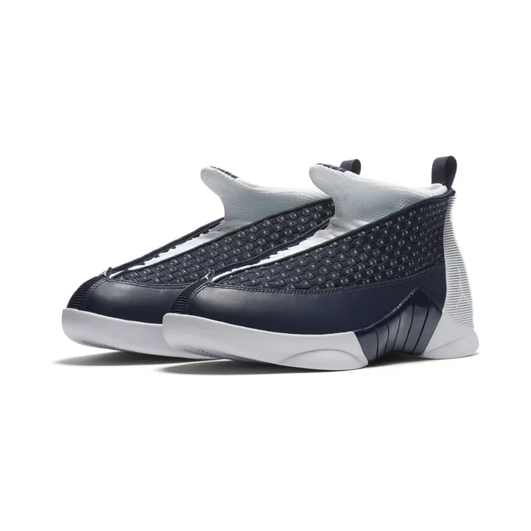 Jordan 15 Retro “Obsidian / Metallic Silver / White” (881429-400)