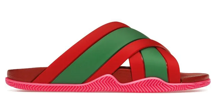 Gucci Web Slide Pink Rubber (627820 J8700 6559)