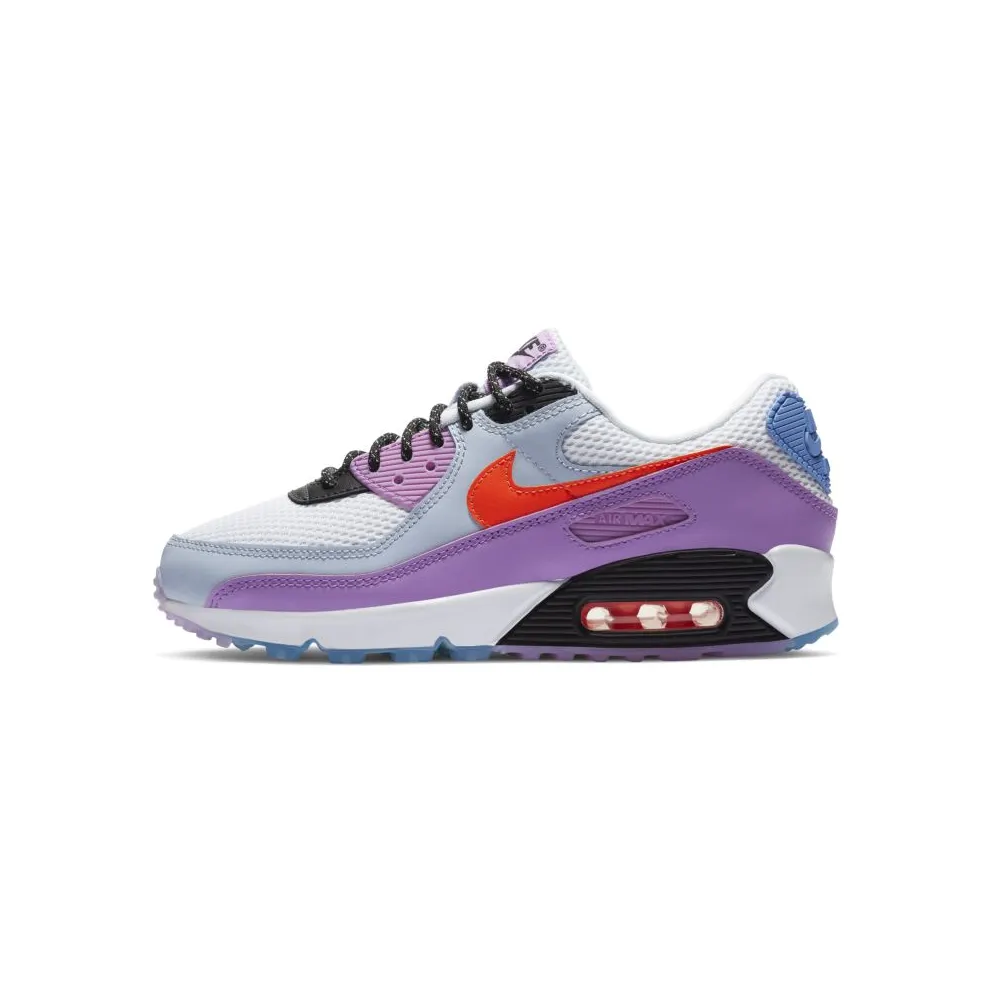 Nike Air Max 90 Carnival (W) White/Hyper Crimson-Violet Star (CW6029-100)