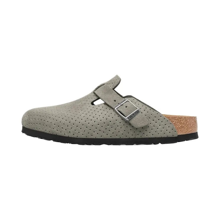 Birkenstock Boston Suede Embossed “Dotted Stone Coin” (1027040)