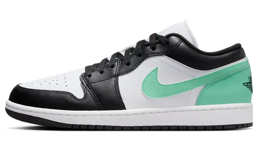 Air Jordan 1 Mid “White / Green Glow / Black” (553558-131)