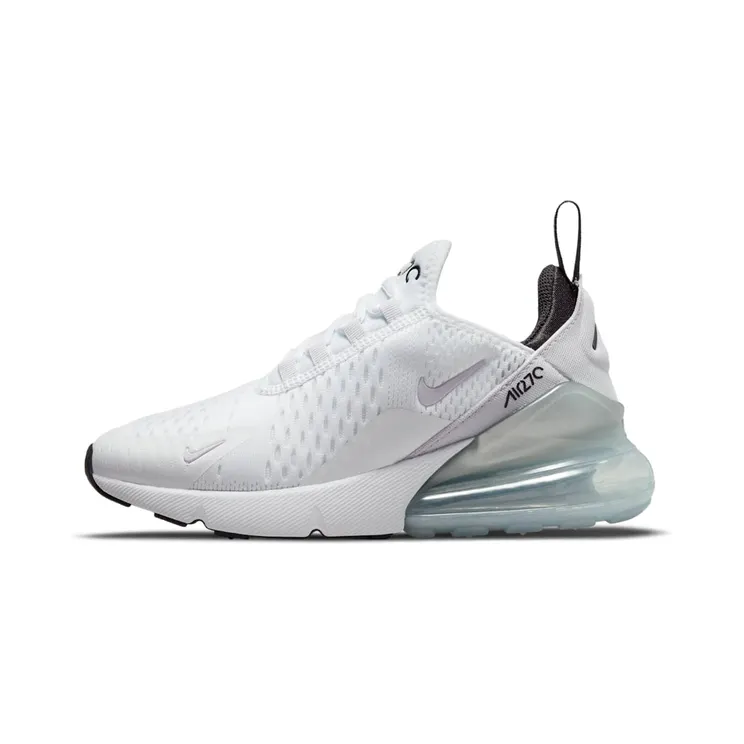 Nike Air Max 270 “White / Black / Metallic Silver / Pure Violet” (943345-159)