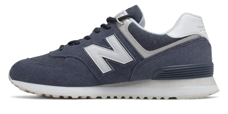 New Balance 574 Fleece Navy Navy/White (ML574SPZ)