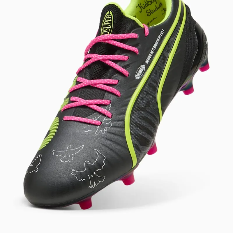 Puma King Ultimate FG/AG “KidSuper Black Electric Lime” (108437-01)