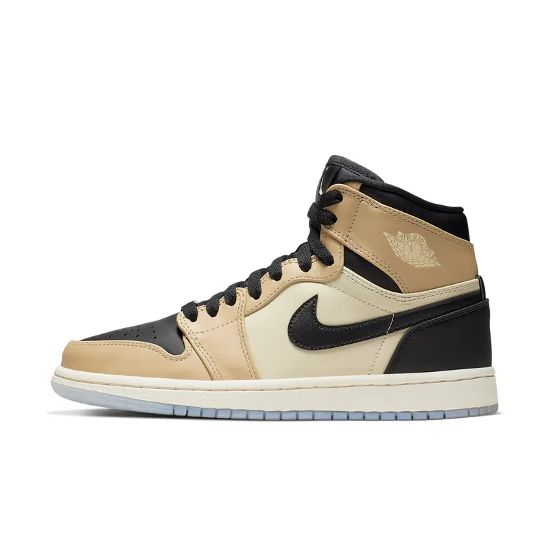 Jordan 1 Retro High Black Mushroom (W) Black/Fossil-Pale Ivory-Mushroom (AH7389-003)