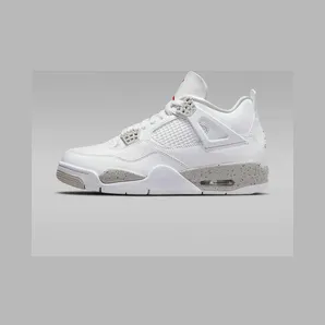 Air Jordan 4 Retro Tech White (GS) (2021) “White / Tech Grey / Black / Fire Red” (CT8527-100)