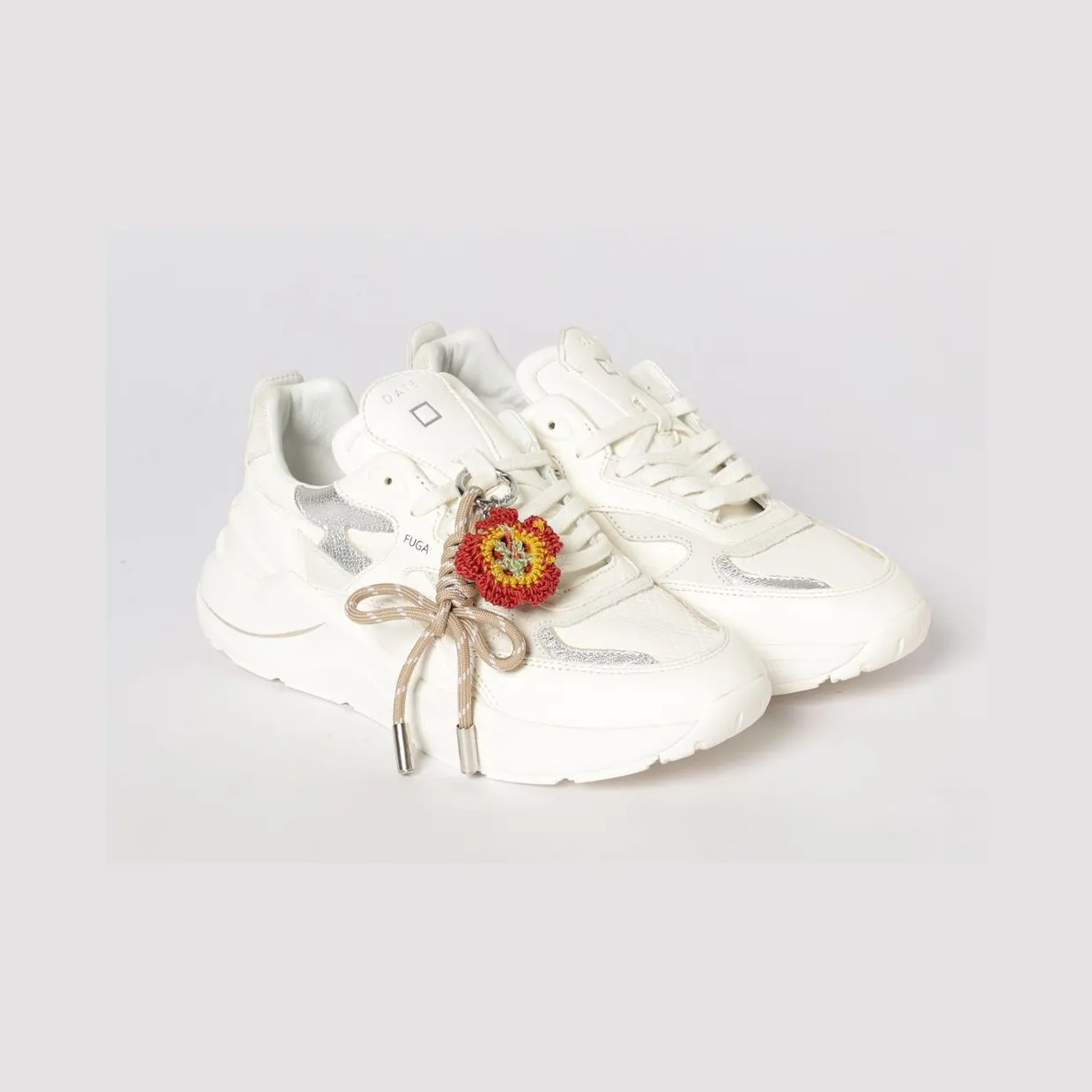 D.A.T.E D. A.T. E. Leather Fuga Sneakers Cream (W441FGANPS)