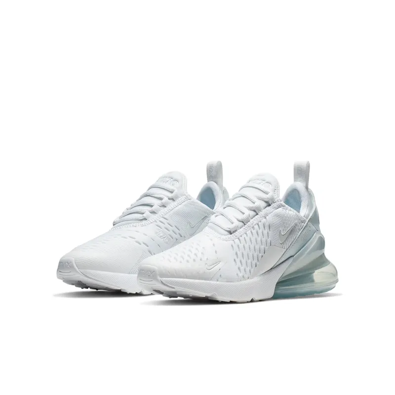 Nike Air Max 270 White Metallic Silver (GS) White/Metallic Silver/White (943345-103)