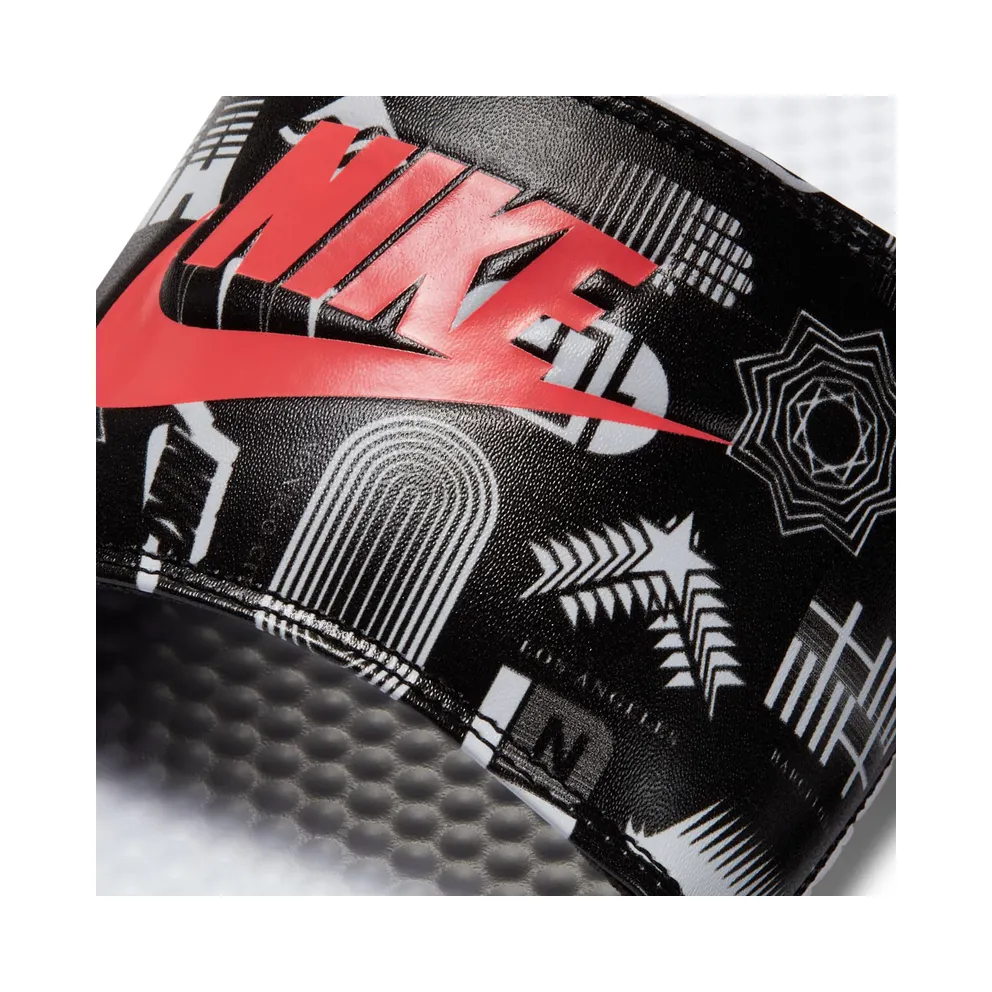 Nike Benassi Jdi Slide “White / Black / University Red” (631261-107)