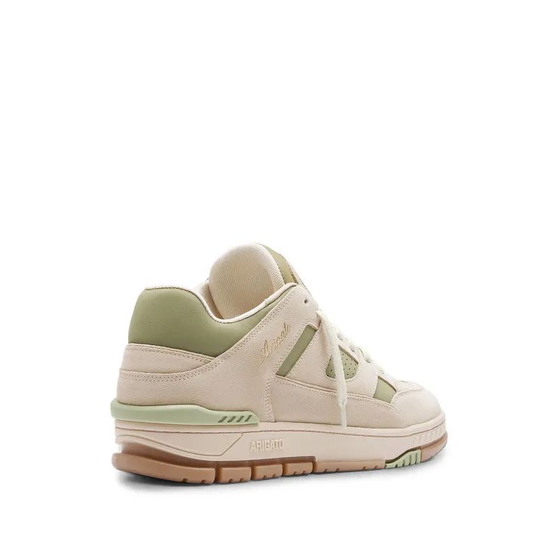 Axel Arigato Area Lo Panelled Suede “Neutrals/Green” (F4011001)
