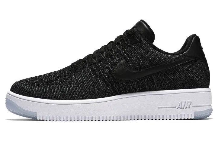 Nike Air Force 1 Flyknit Low Black White (817419-004)