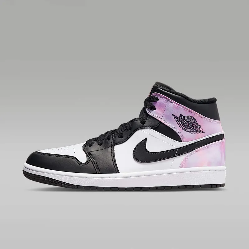 Jordan 1 Mid SE Zen Master “Black / White / Amethyst Wave / Bleached Coral” (DM1200-001)
