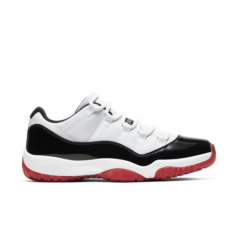 Jordan 11 Retro Low Concord Bred White/Gym Red-Black-True Red (AV2187-160)