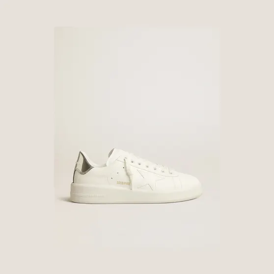 Golden Goose Men’S Bio-Based Purestar With White Star And Mirror-Effect Heel Tab (GMF00197.F005221.80185)
