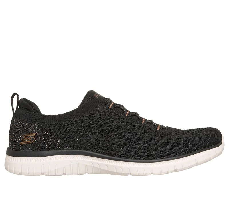 Skechers Virtue “Copper Dream Sneaker Black / Roos Gold” (104723BKRG)