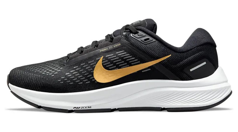 Nike Air Zoom Structure 24 voor dames (straat) Zwart (DA8570-003)