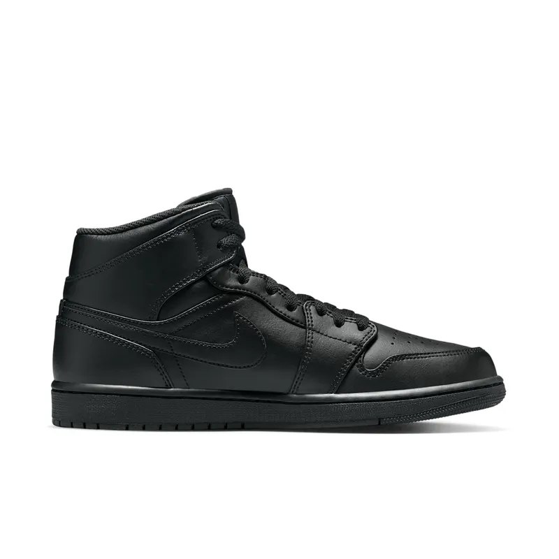 Air Jordan 1 Mid Black (554724-093)