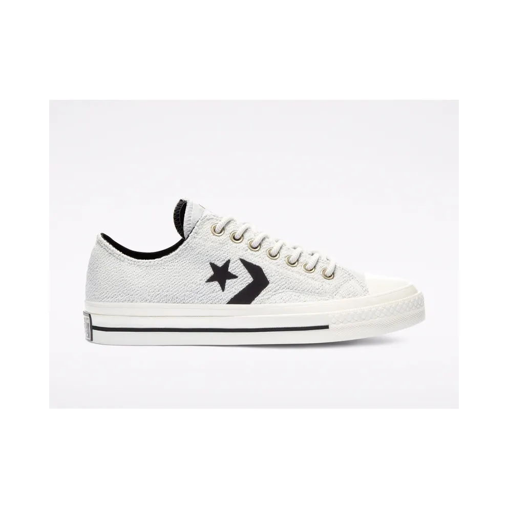 Converse Reverse Terry Star Player Low Top White/lunar Rock/black (168754C)
