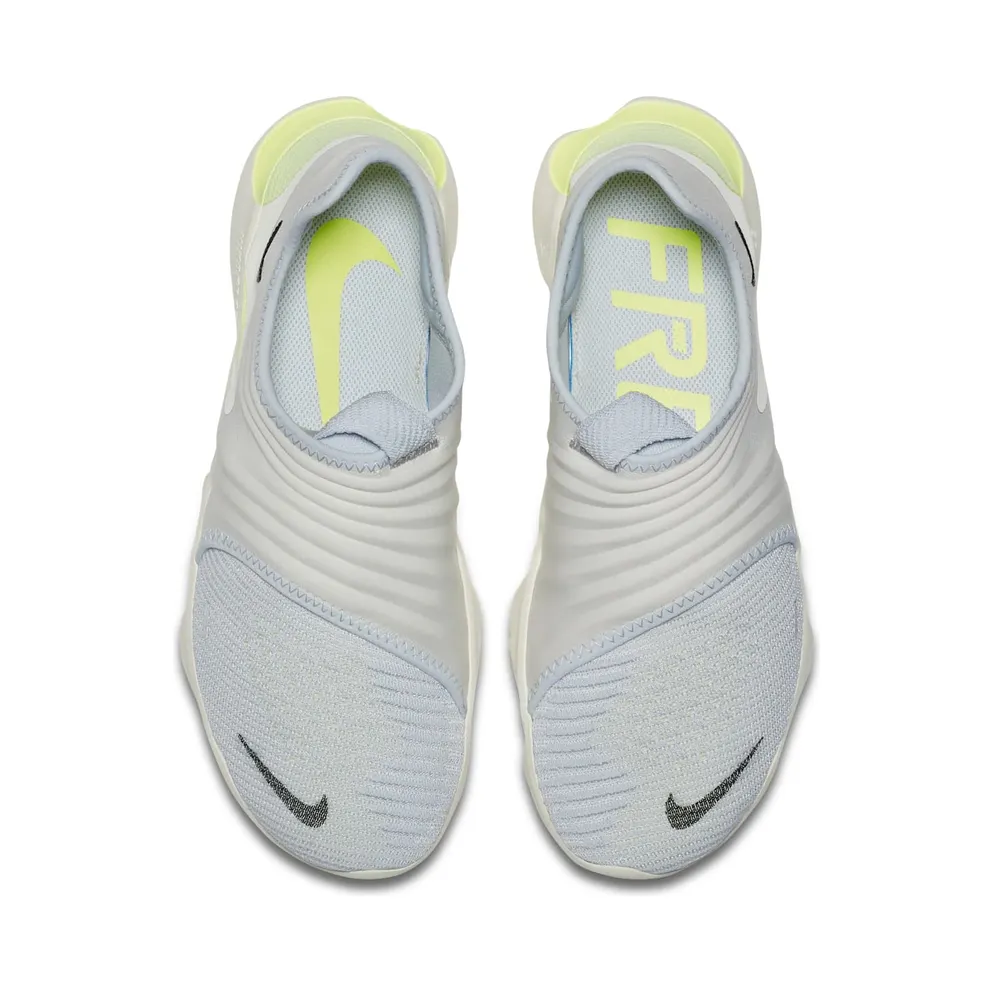 Nike Free RN Flyknit 3.0 Pure Platinum Luminous Green Pure Platinum/Luminous Green-Black (AQ5707-004)